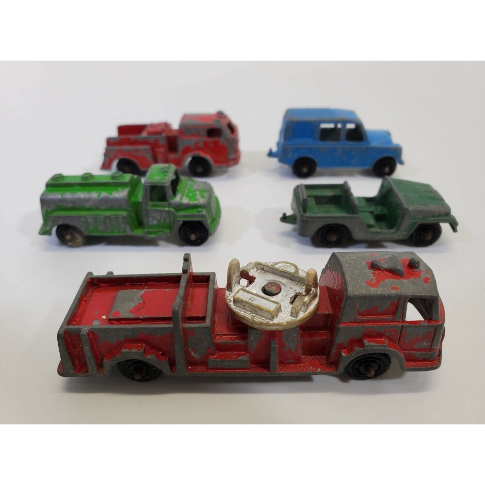 Lot Vintage Diecast TootsieToy Matchbox Cars Truck Tractors Trailers Mixed‎